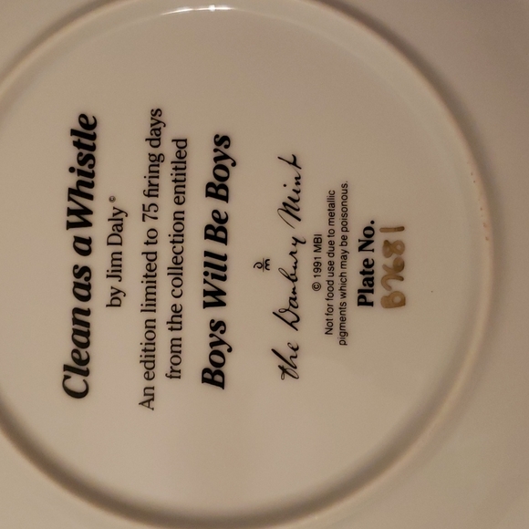 Danbury Mint plate 8 inch Clean as a Whistle plate - Picture 2 of 4